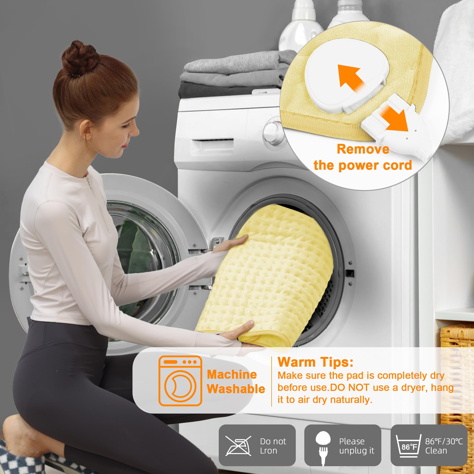 Deepsoon heating pad control panel with six temperature settings