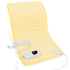 Deepsoon heating pad on back and neck offering targeted warmth for comfort
