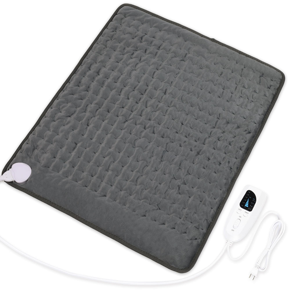 Deepsoon heating pad showing back and neck heat for soothing relief