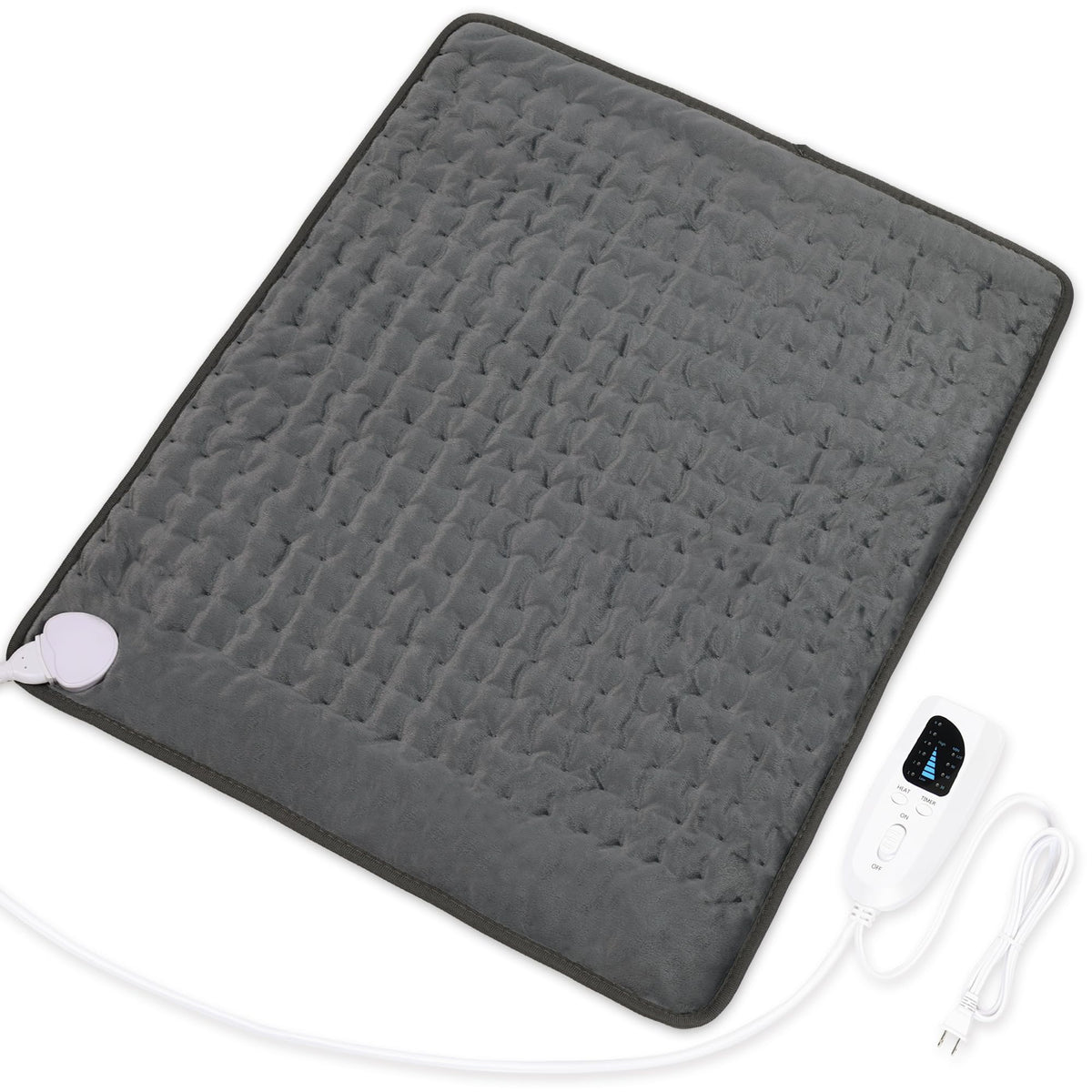 Deepsoon heating pad showing back and neck heat for soothing relief