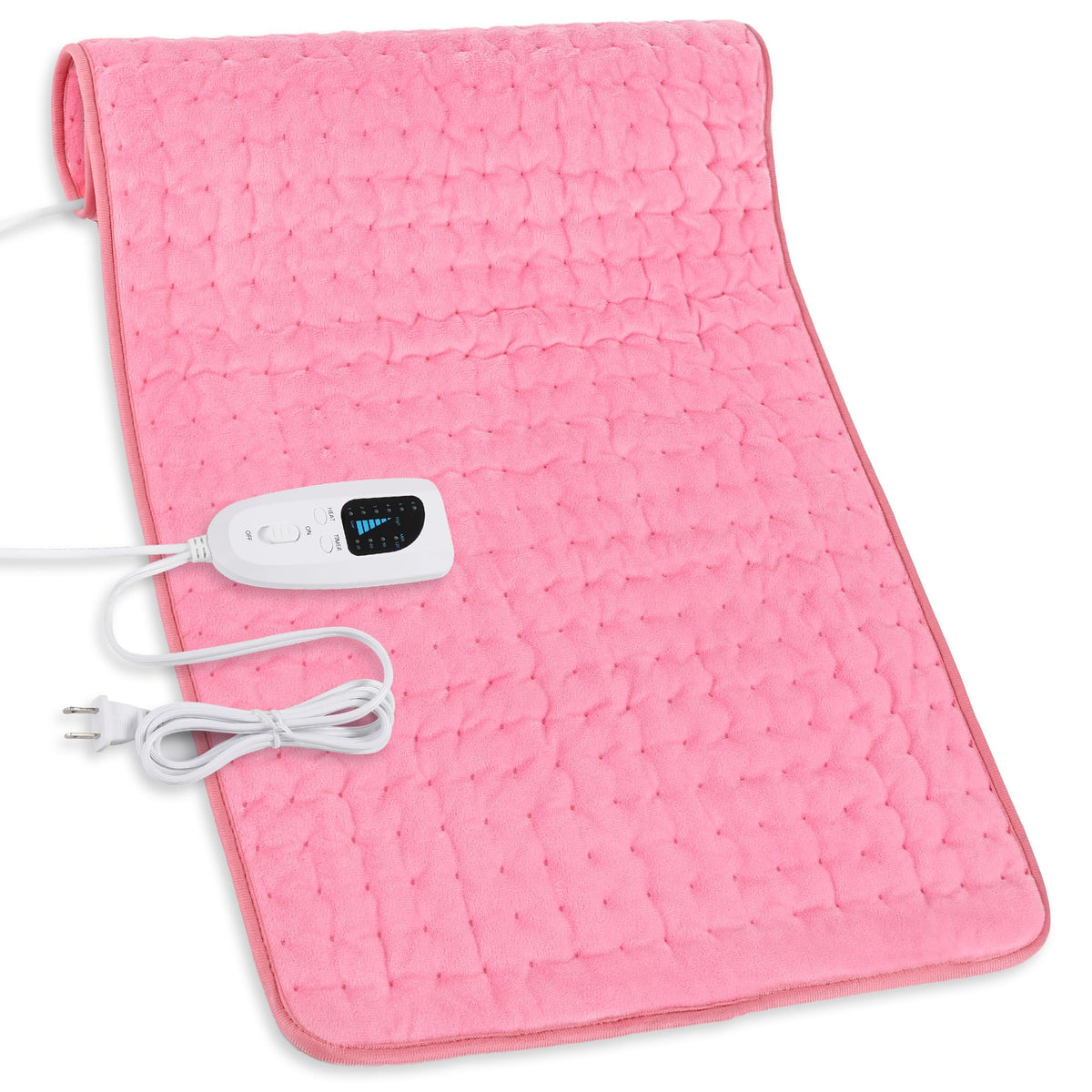 Deepsoon heating pad back area with soft flannel cover for soothing warmth