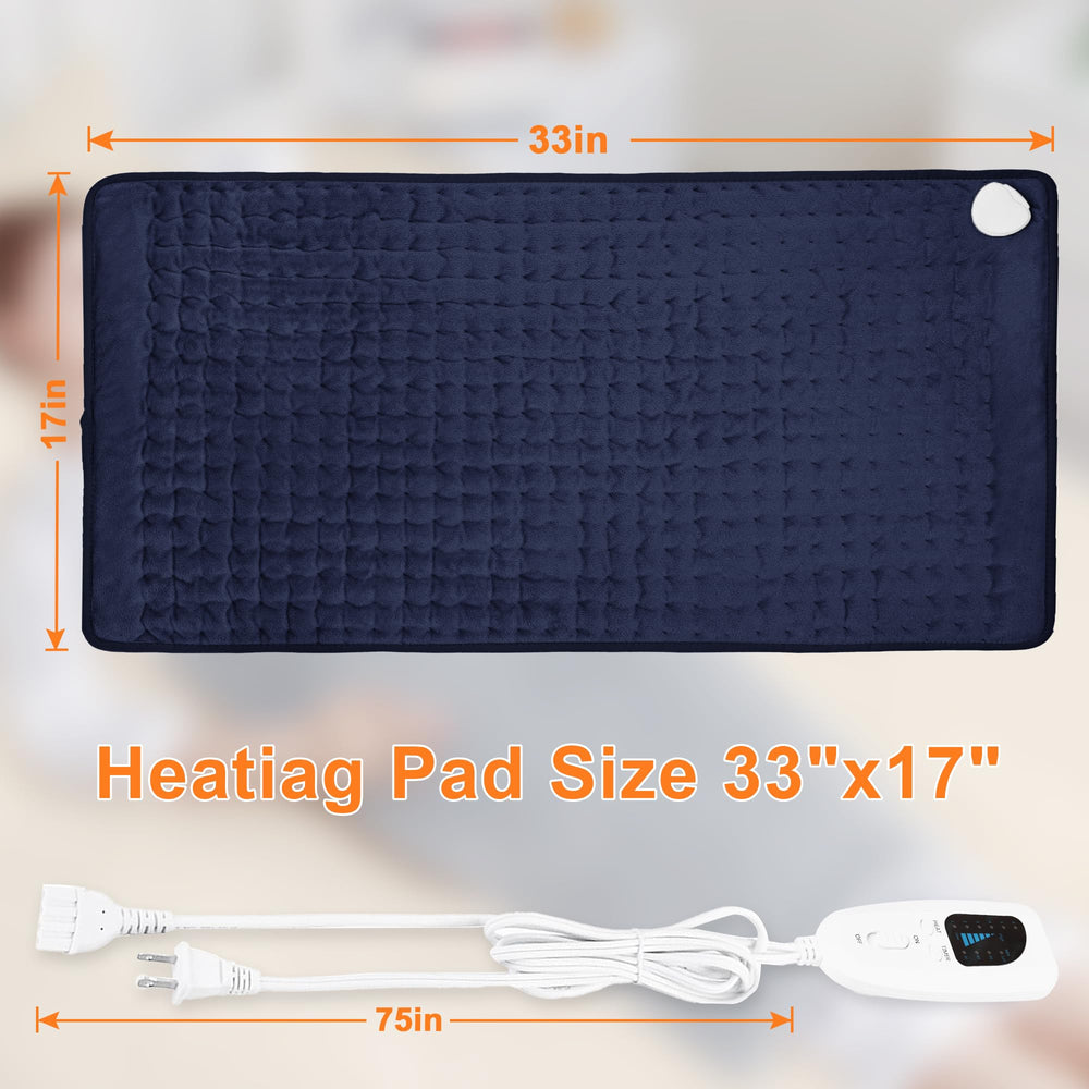 Deepsoon heating pad on couch for relaxing warmth session.