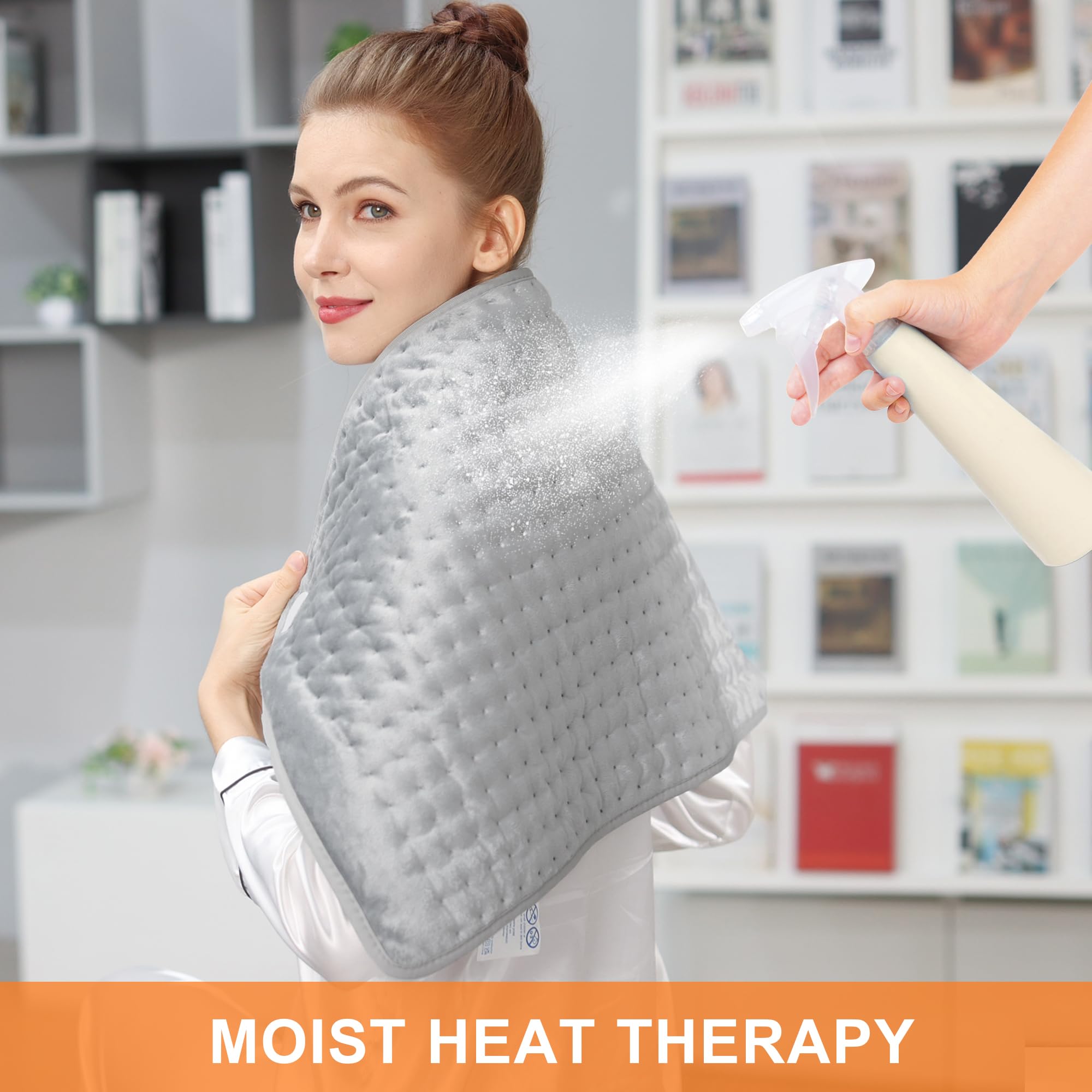 Deepsoon heating pad supports dry and moist heat for versatile comfort