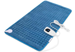 Deepsoon heating pad full-size blue for back and legs.