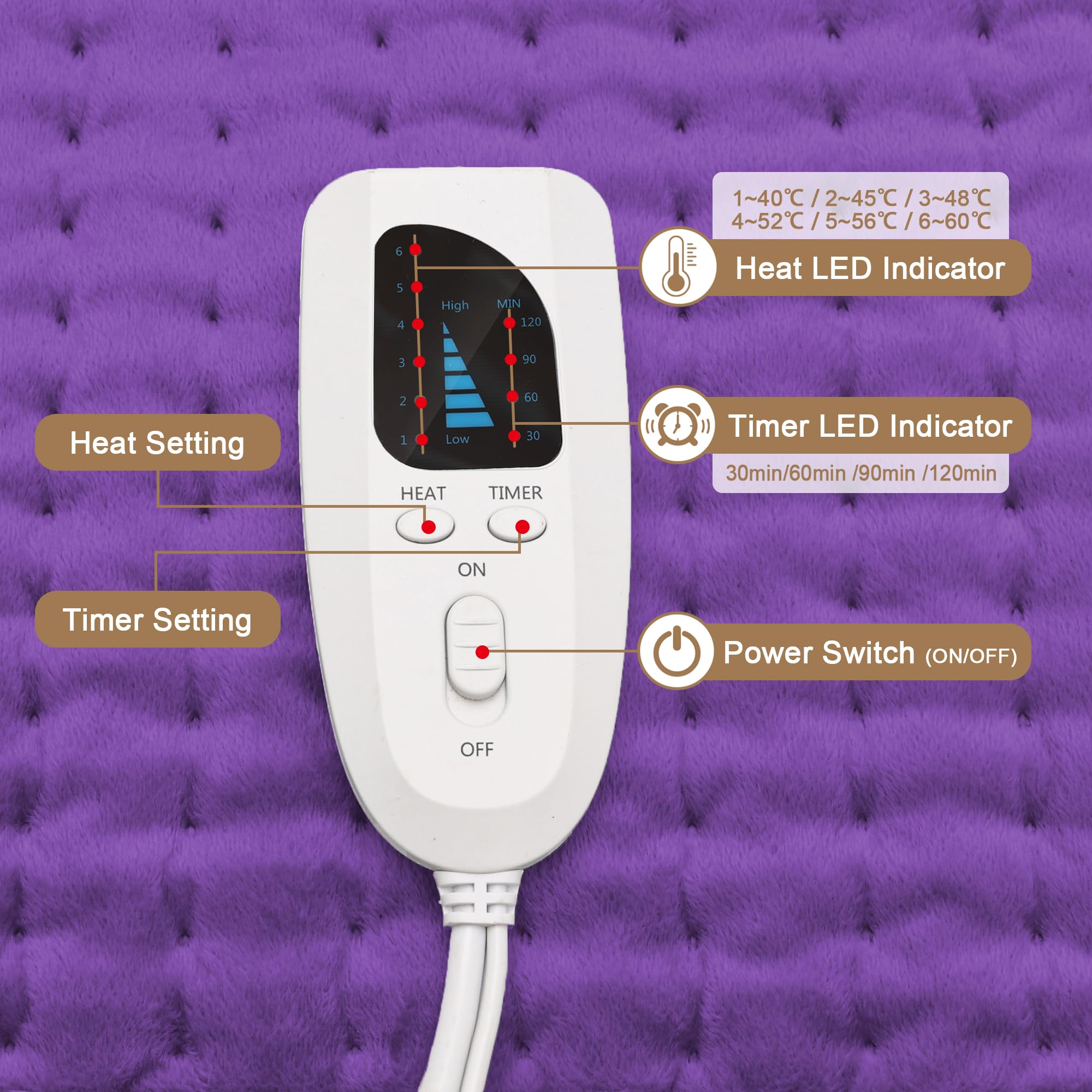 Deepsoon heating pad over the knee for comfort and support.