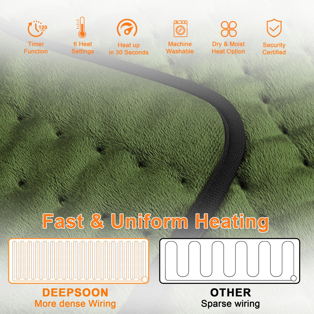 Deepsoon heating pad knee helps ease knee discomfort with steady heat