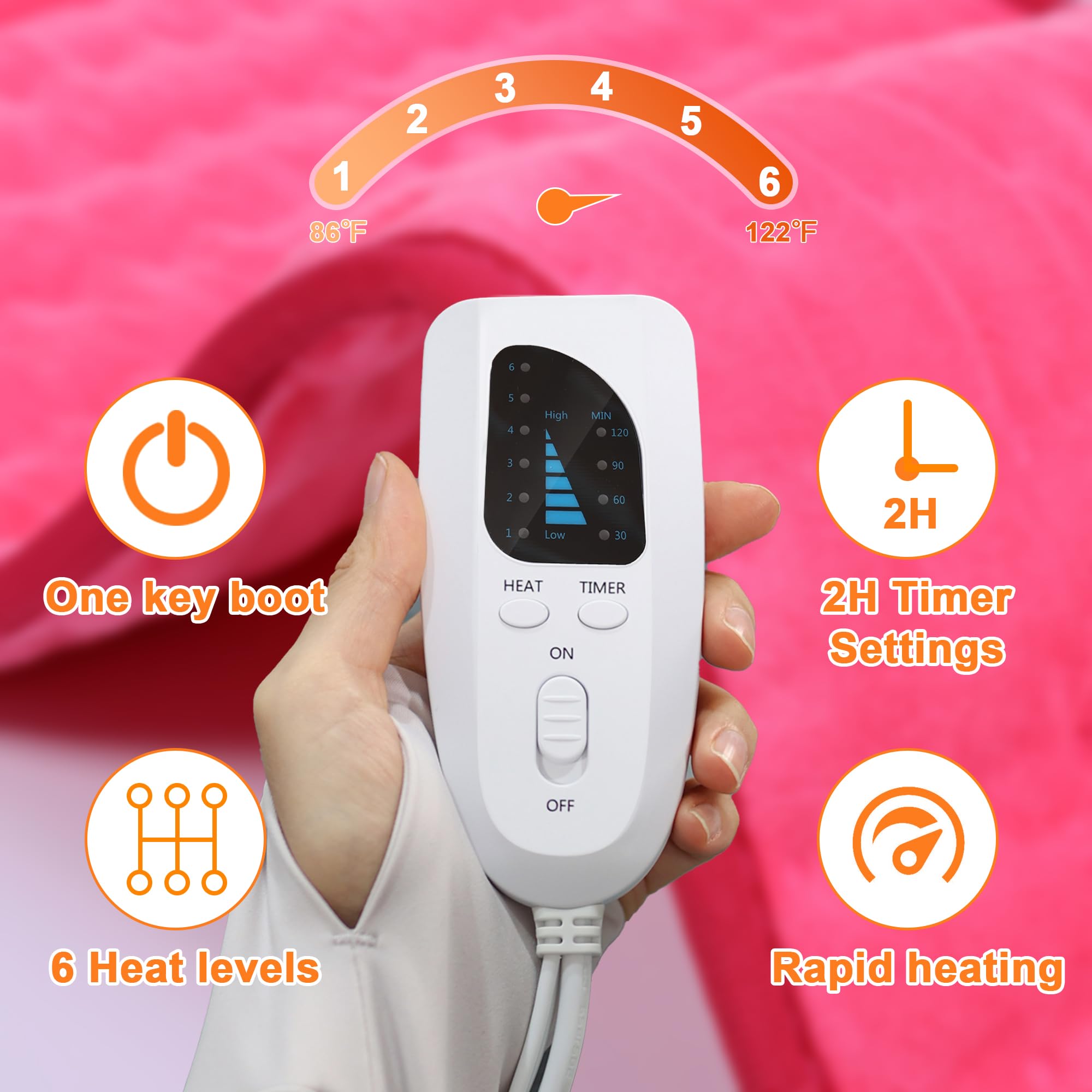 Deepsoon legs heating pad covering large areas for relief
