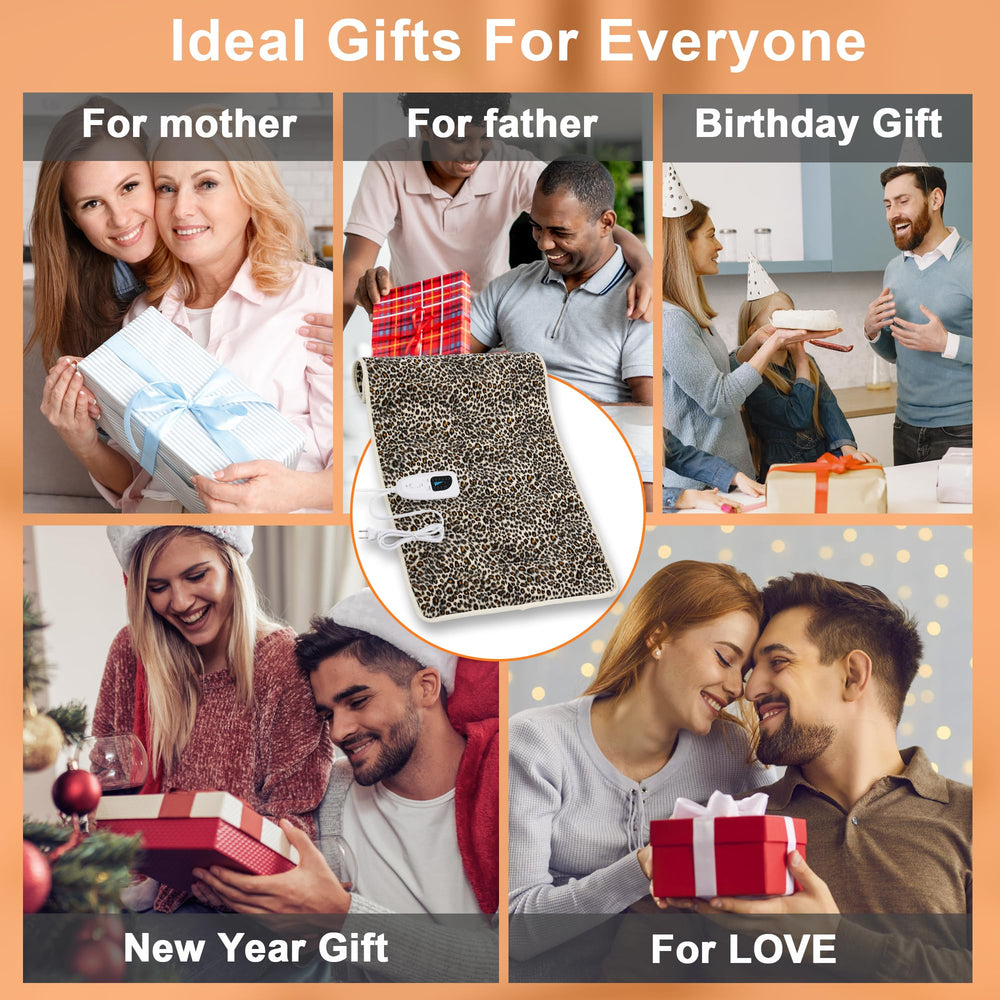 Deepsoon leopard heating pad gift-ready packaging for gifting