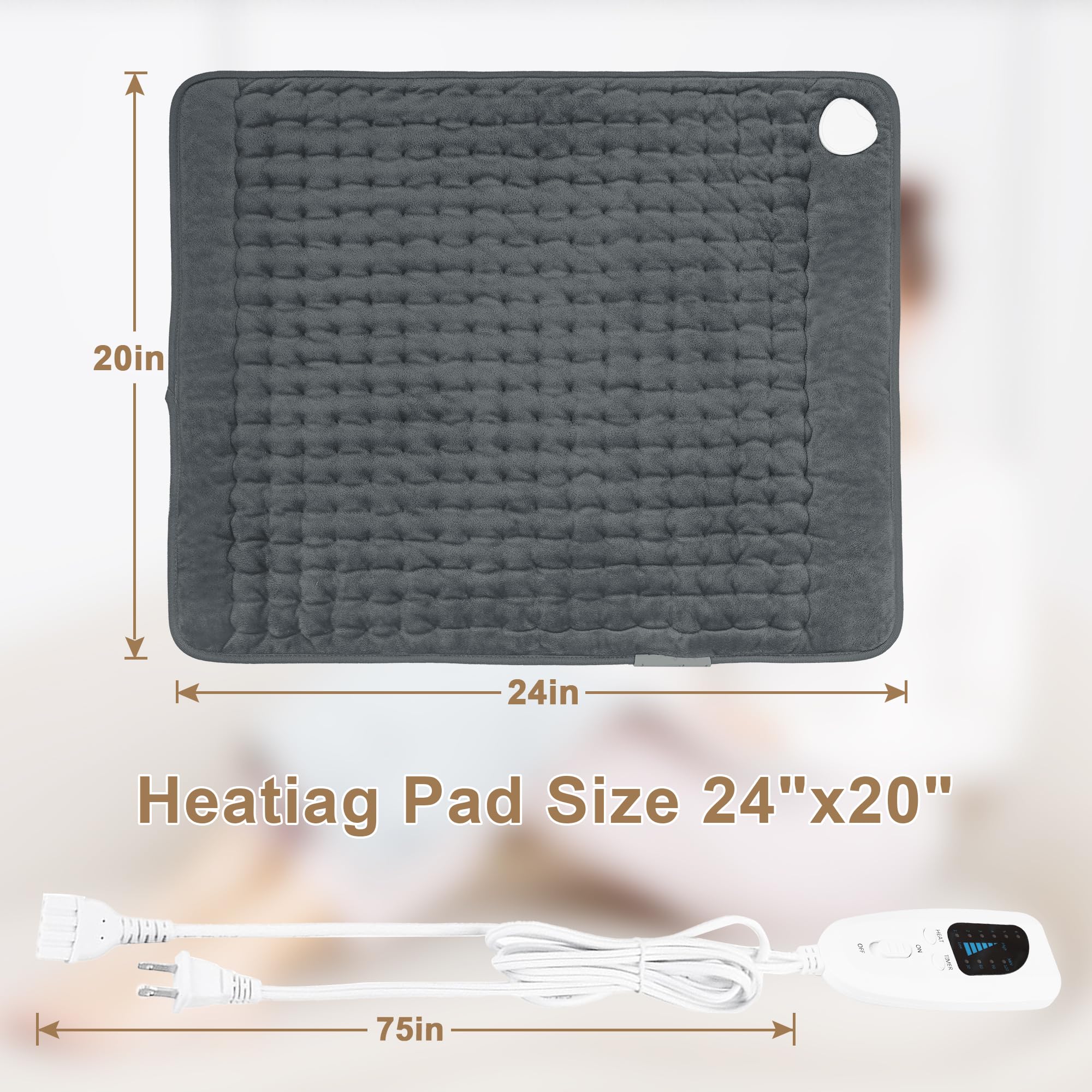Deepsoon heating pad being machine washed for easy cleaning
