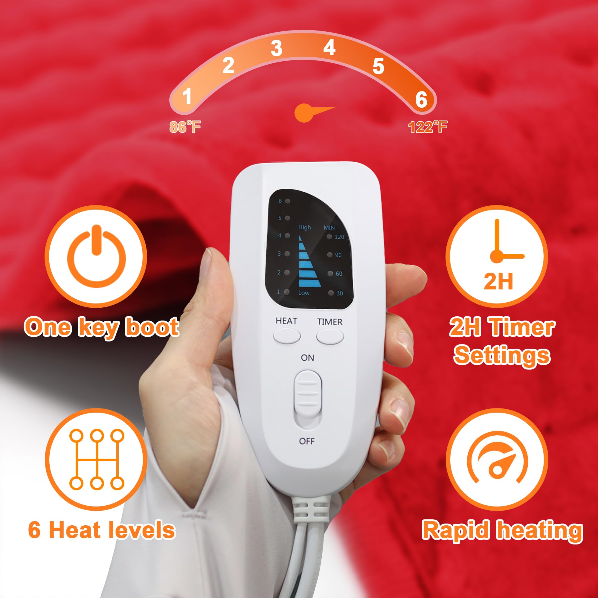 Deepsoon heating pad being machine-washed for easy care