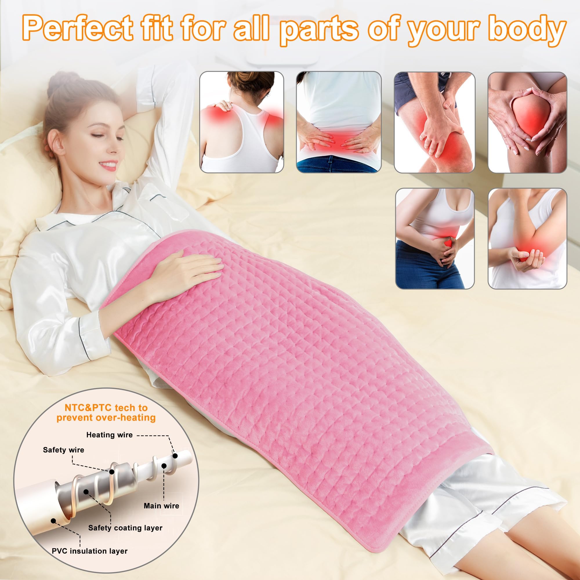 Deepsoon neck wrap providing targeted heat to ease stiffness