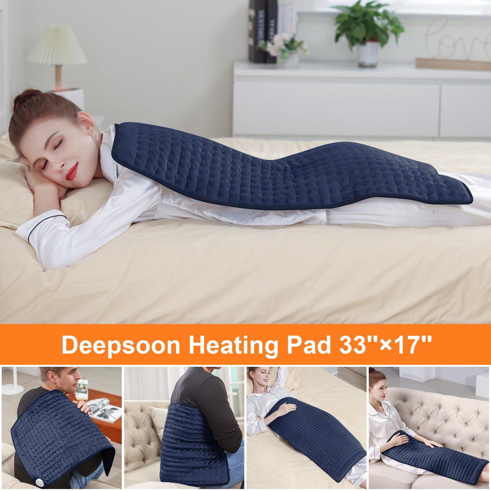 Deepsoon heating pad for neck provides targeted warmth and comfort.