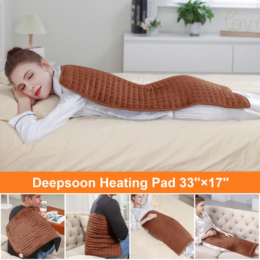 Deepsoon heating pad quick-heat feature delivers faster comfort.