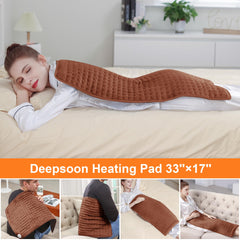 Deepsoon heating pad quick-heat feature delivers faster comfort.
