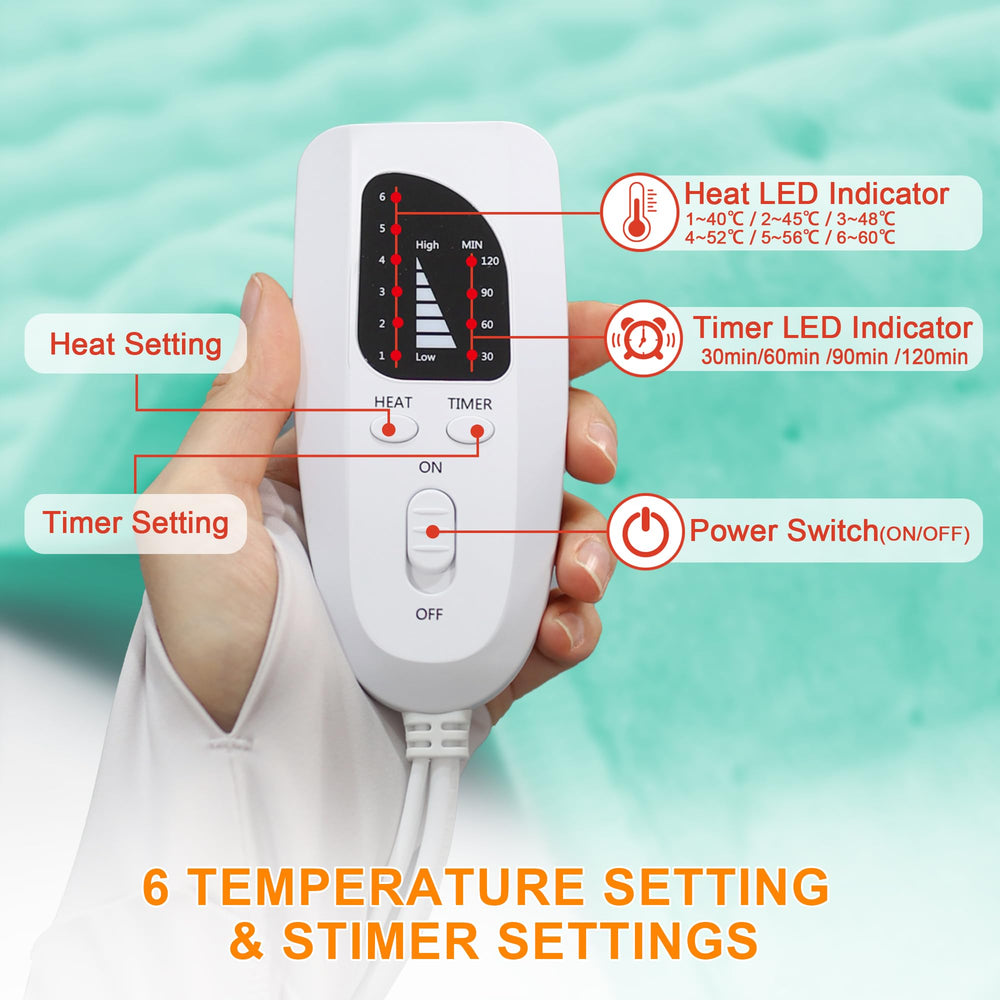 Deepsoon heating pad shoulder 12x24 targets tense areas with fast warming.