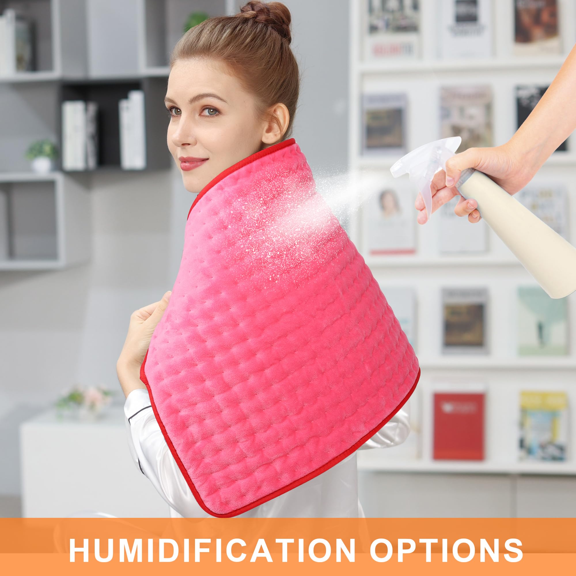Deepsoon shoulder heating pad easing stiffness with cozy warmth