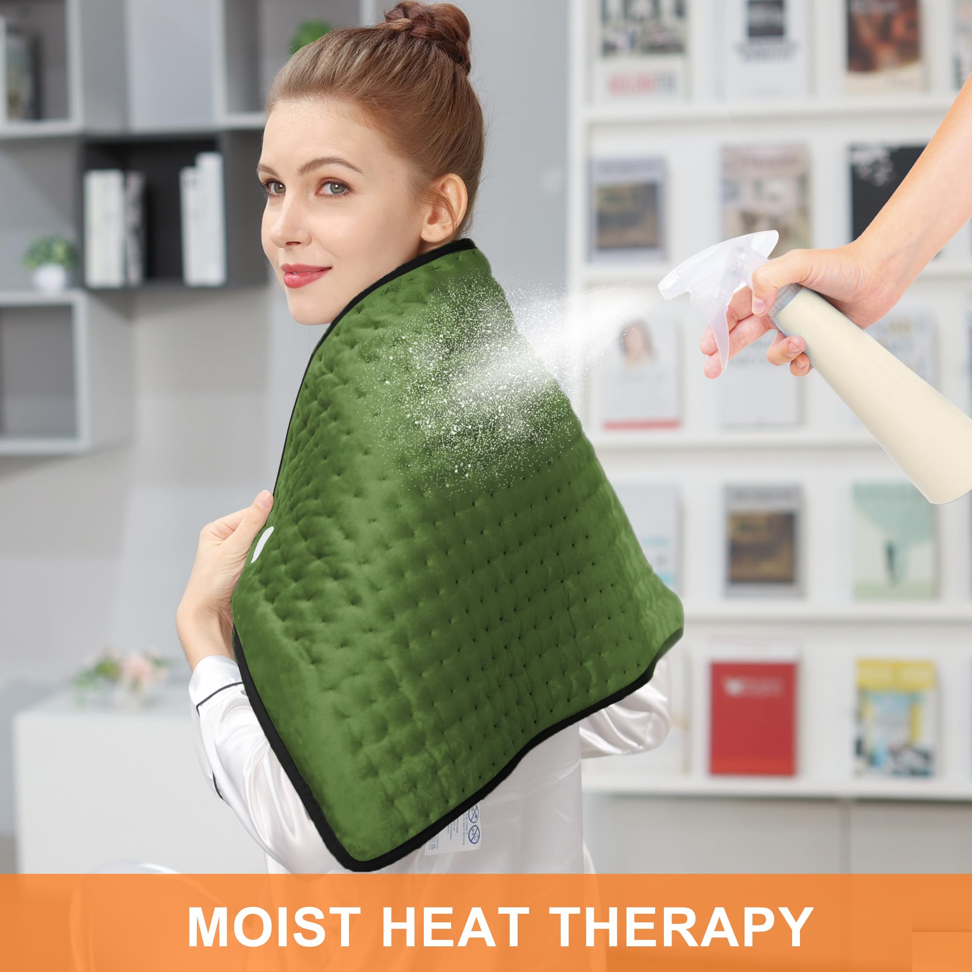Deepsoon heating pad shoulder targets stiffness with cozy heat
