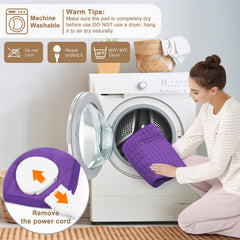 Deepsoon heating pad with soft flannel cover for skin-friendly comfort.