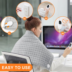 Deepsoon heating pad soft flannel cover emphasizing cozy, skin-friendly comfort