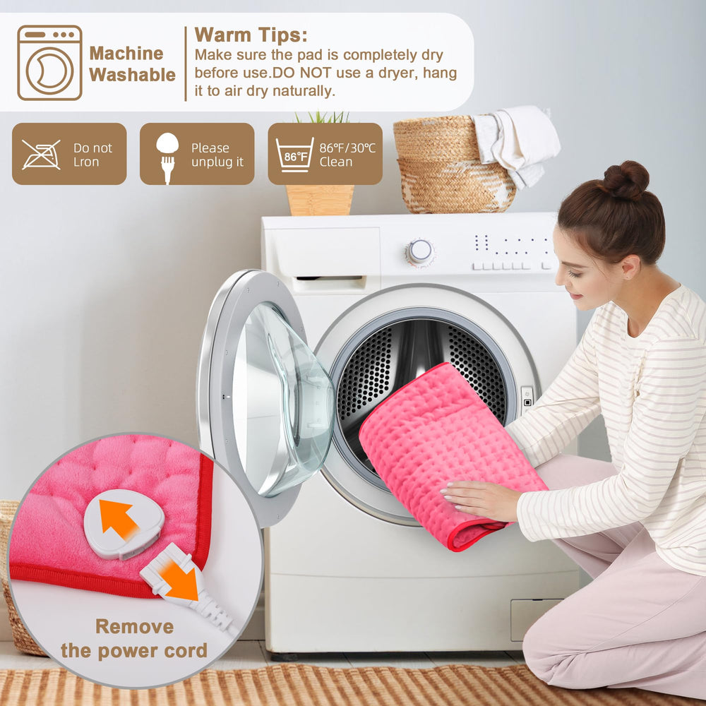 Deepsoon heating pad with soft flannel cover for skin-friendly warmth.