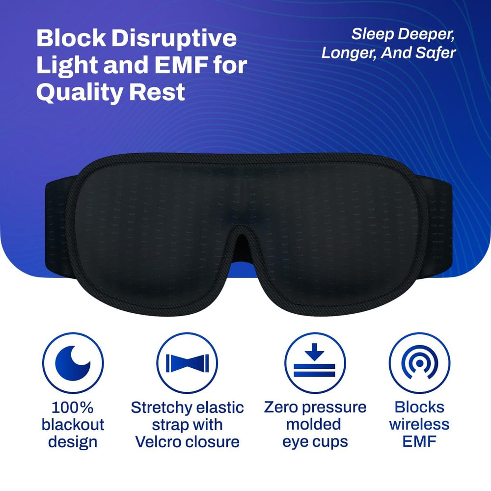 DefenderShield memory foam eye mask cushions eyes during meditation