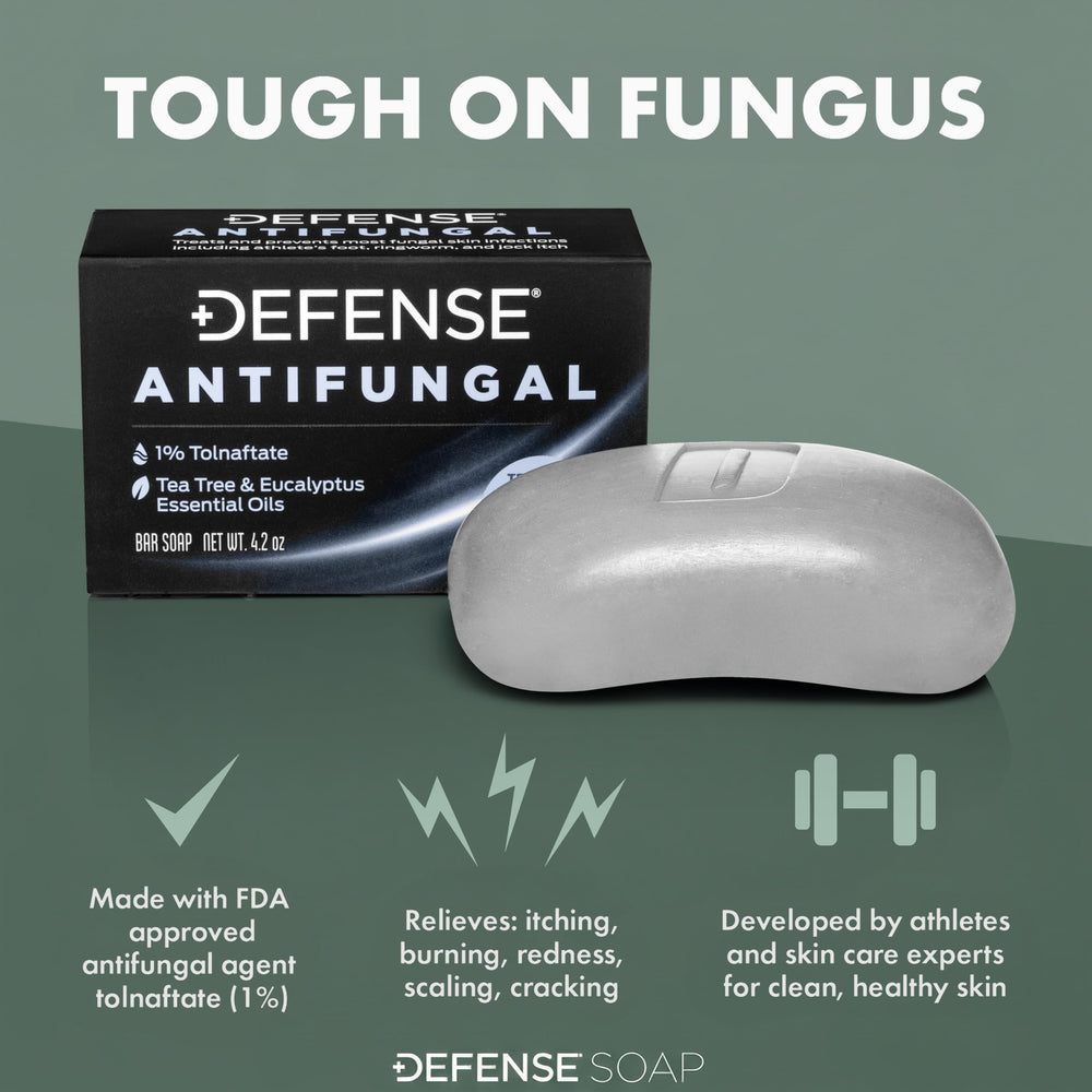 Defense Soap antifungal bar with original soap pair for daily cleansing
