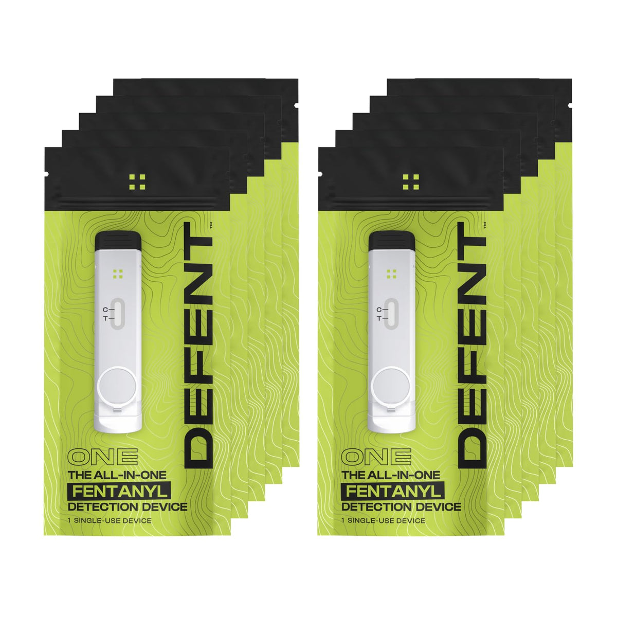 DEFENT all-in-one fentanyl detection device in front view for portable safety on the go