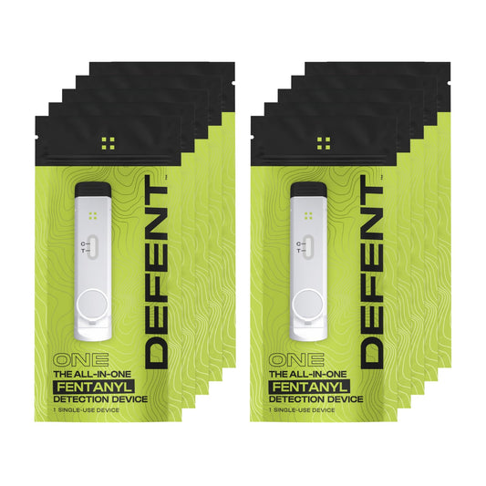 DEFENT all-in-one fentanyl detection device in front view for portable safety on the go