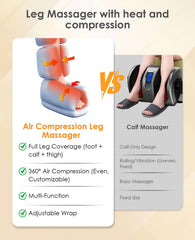 DEJUNPIOOL leg massager sequential air compression for consistent relief