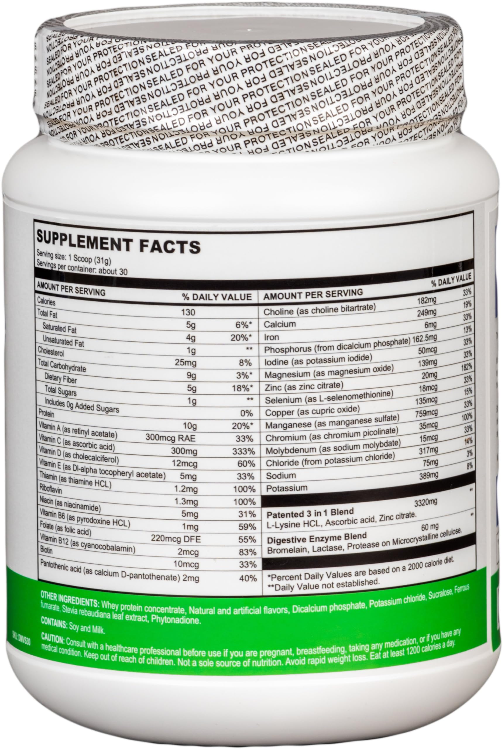 Del Mar Health Enable Weight Loss Shake vanilla pour into glass, satisfying snack option.