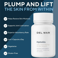 Del Mar Labs CeraLift packaging shows gluten-free, soy-free, and dairy-free formulation.