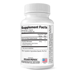 EstroBlock capsules closeup highlighting daily support for balanced skin and modest fat targets.