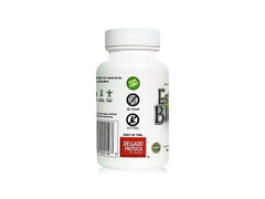 EstroBlock label packaging showing no crystalline DIM promise and clean ingredient list.