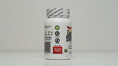 Estroblock Pro bottle label close-up highlighting DIM and Indole-3-Carbinol benefits.