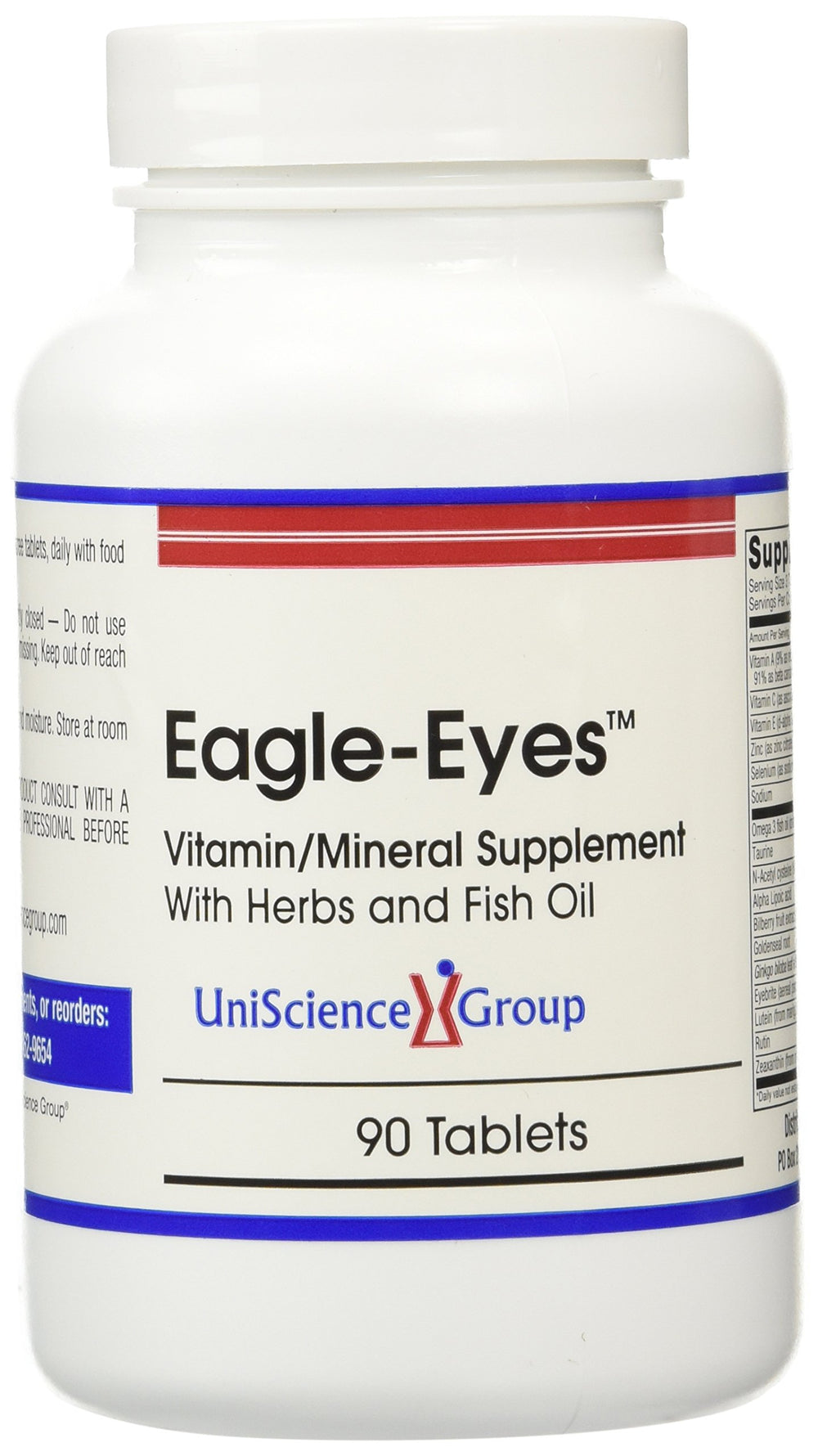 Delucky Eagle-Eyes bottle pouring capsules for daily eye support.