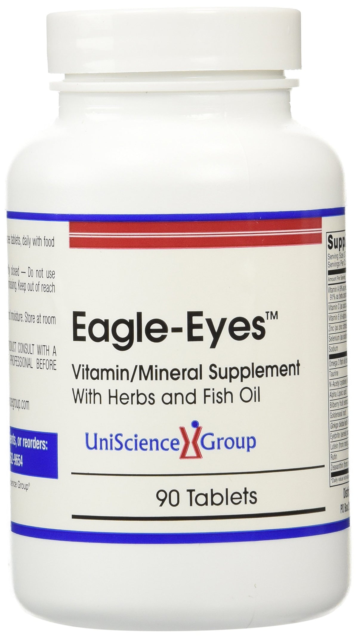 Delucky Eagle-Eyes bottle pouring capsules for daily eye support.