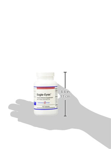Delucky Eagle-Eyes capsules close-up showing omega-3 and lutein ingredients support.