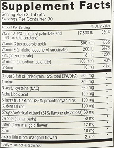 Delucky Eagle-Eyes label highlights 16-nutrient blend for eye health benefits.
