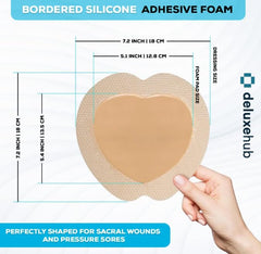 Deluxehub dressing close-up shows soft, flexible foam for gentle protection