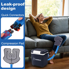 Delysionta universal ergonomic cold pad conforms to joints for targeted cooling