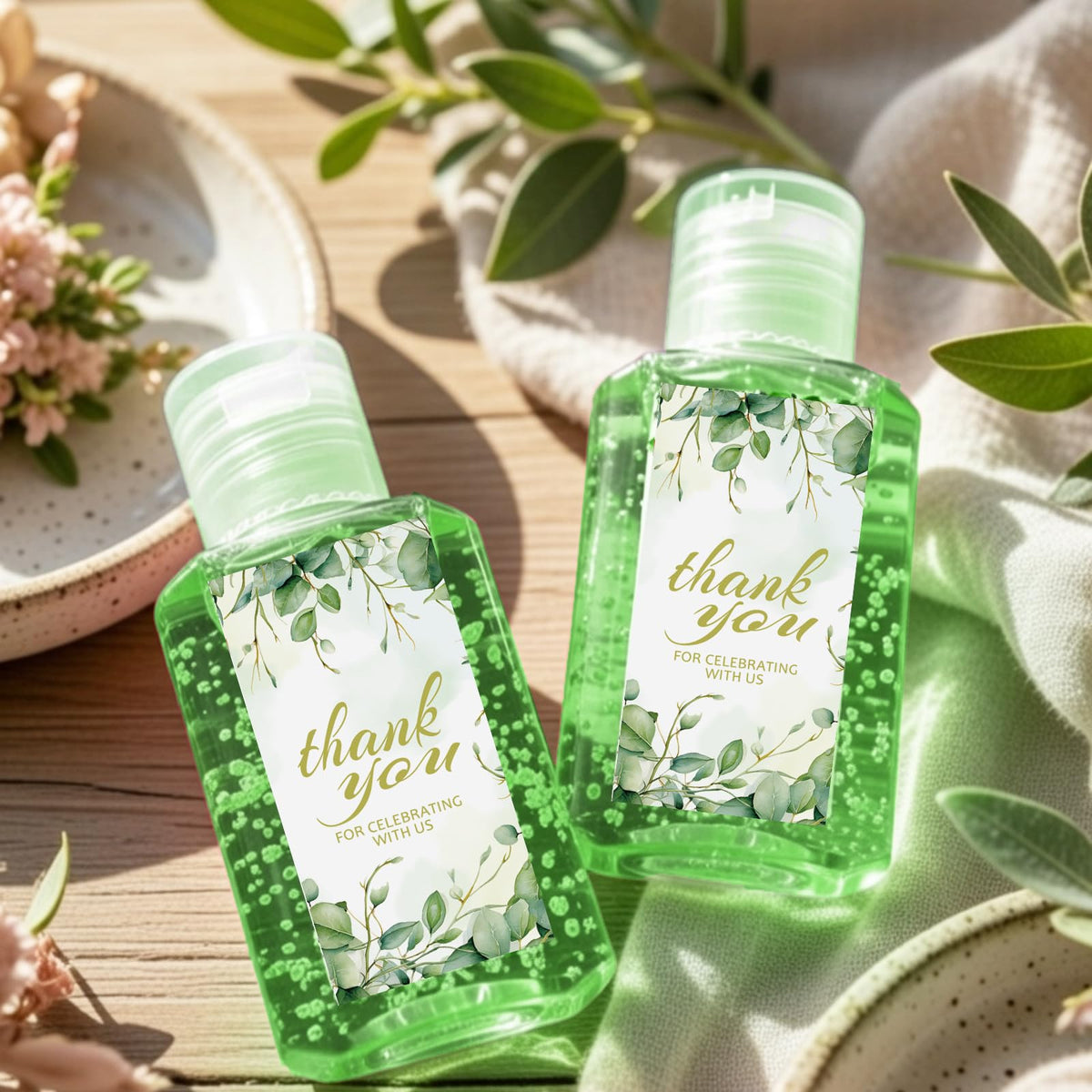 Demissle eucalyptus wedding favors set for guests with bulk 30 mini bottles for welcome bags
