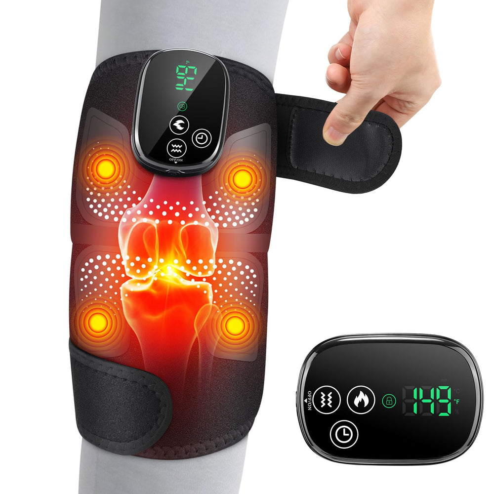DeMoce adjustable straps fit most knees securely.
