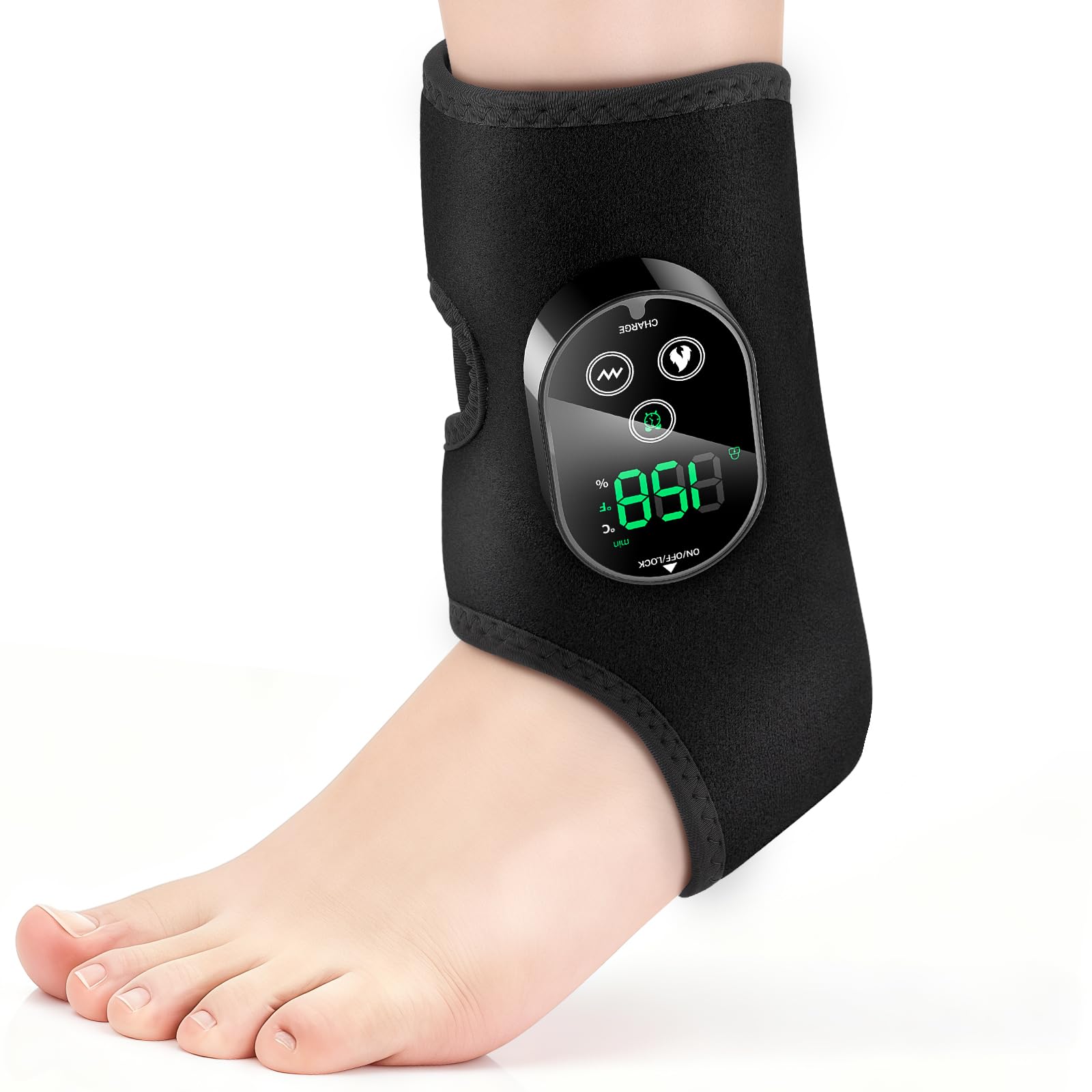 DeMoce sleek black ergonomic massager for daily use.
