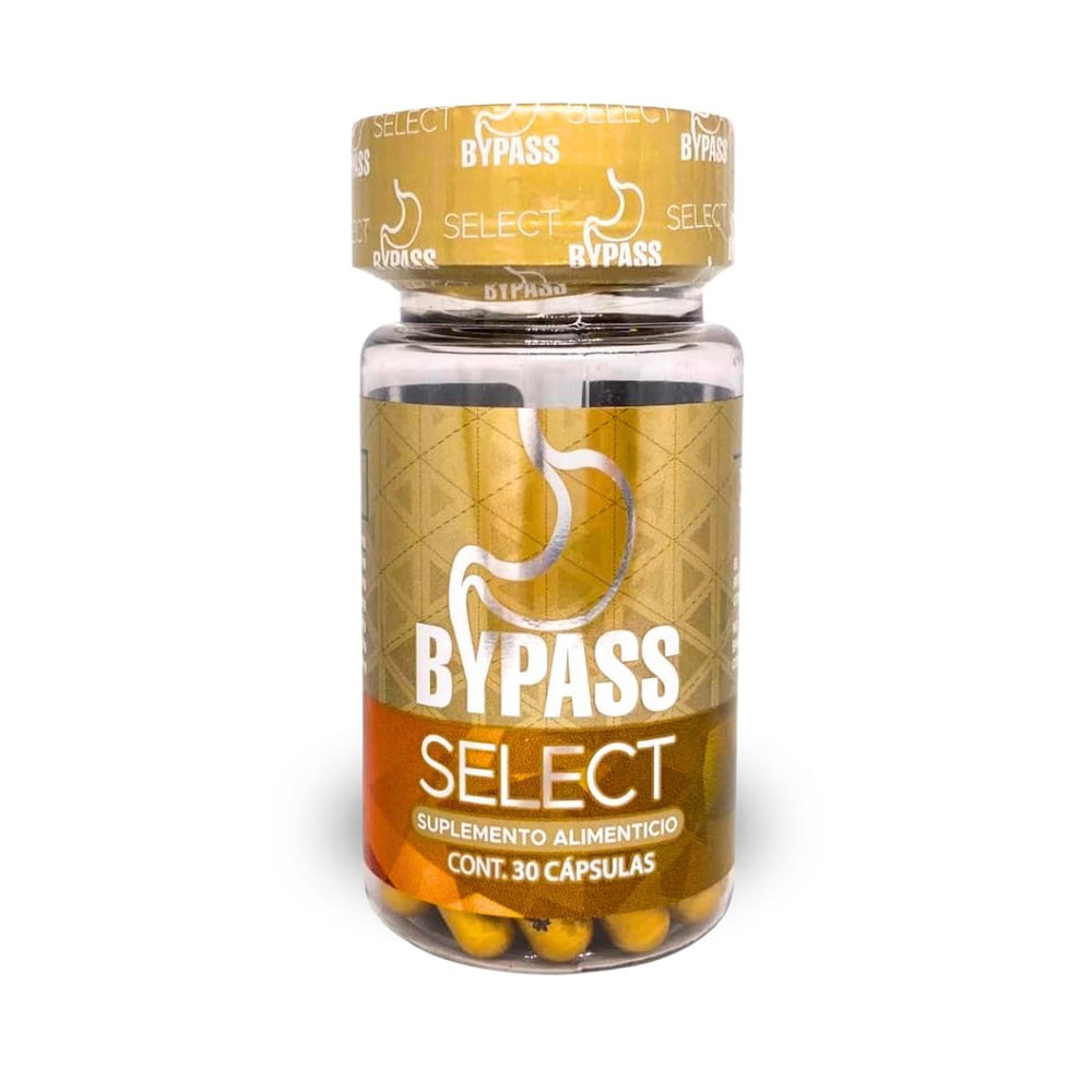 Dendas BYPASS SELECT bottle with label visible, signaling appetite control support