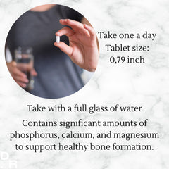 Dental Rituals Implant Care ingredients label featuring minerals for bone health.