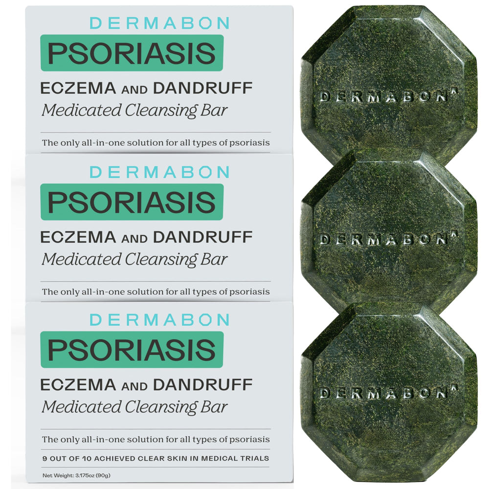 Dermabon 2% coal tar body wash bottle, gentle cleansing for sensitive skin