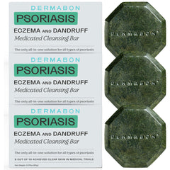 Dermabon 2% coal tar body wash bottle, gentle cleansing for sensitive skin