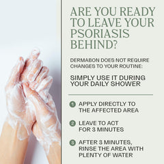 Dermabon daily-use soap for sensitive skin reduces irritation with consistent use