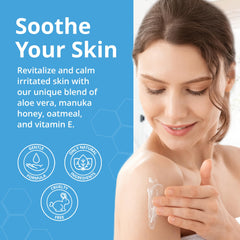 DermaChange eczema cream jar close-up reveals rich texture nourishing dry patches.