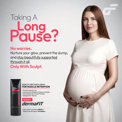 dermaFIT Sculpt post-workout application: soothing fatigued areas after training
